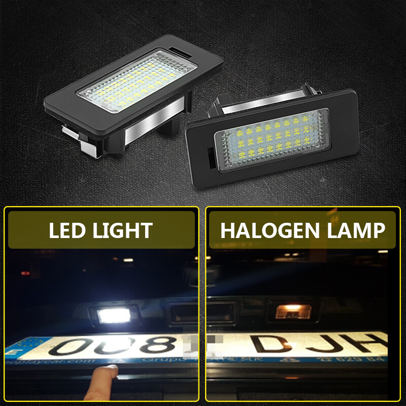 2Pcs Auto Car License Number Plate Lights Lamp for BMW E82 E39 91 E60 E90 E92 E93 E61 E88 E70 E71 E72 M3 M5 X5 X6