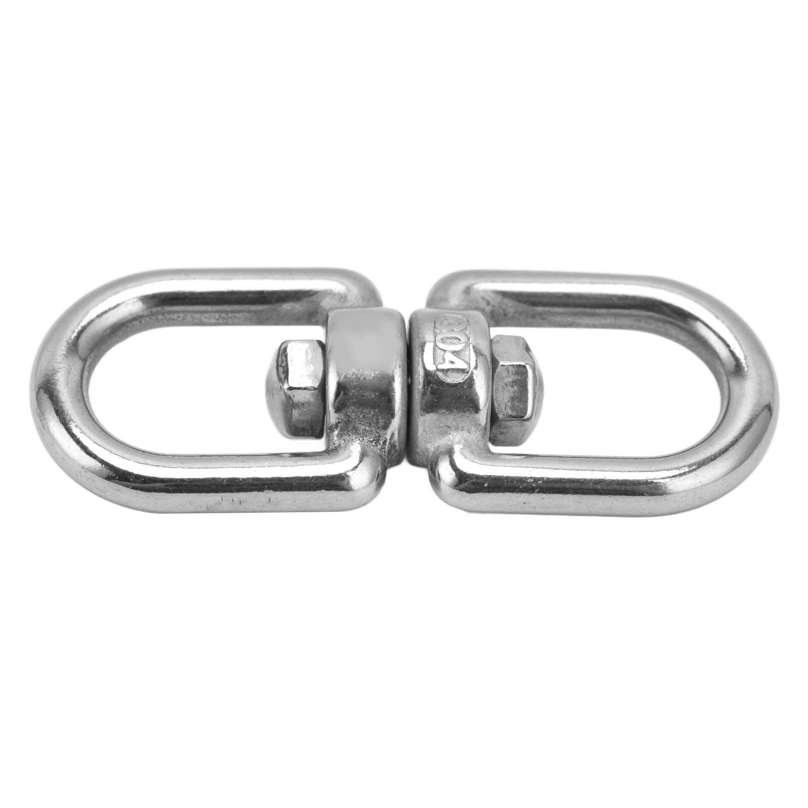 Eye To Eye Rotate Ring, Double Ended Rotate Eye Hook Rust Resistant Wide Application Durable Big Eye Opening for Hammocks for Hanging Chairs for Swings