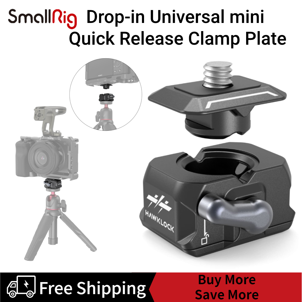 SmallRig Drop-in HawkLock Universal Mini Quick Release Clamp and Plate 3513 