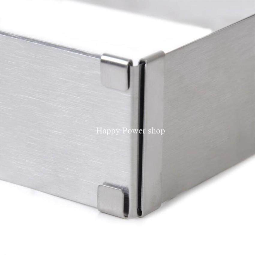 Hạnh Phúc Điện shop Bán Có Thể Điều Chỉnh Khả Năng Mở Rộng Hình Chữ Nhật Inox Mousse Cakemold Vòng Dụng Cụ Nướng Bánh