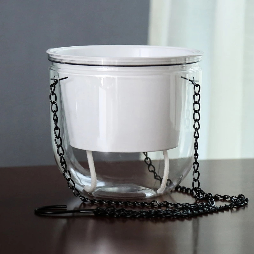 1pc Hanging Flowerpot Self Absorbing Water Hanging Planter Thickened Plastic Planter Hydroponic Soil Cultivation Lazy Flower Pot