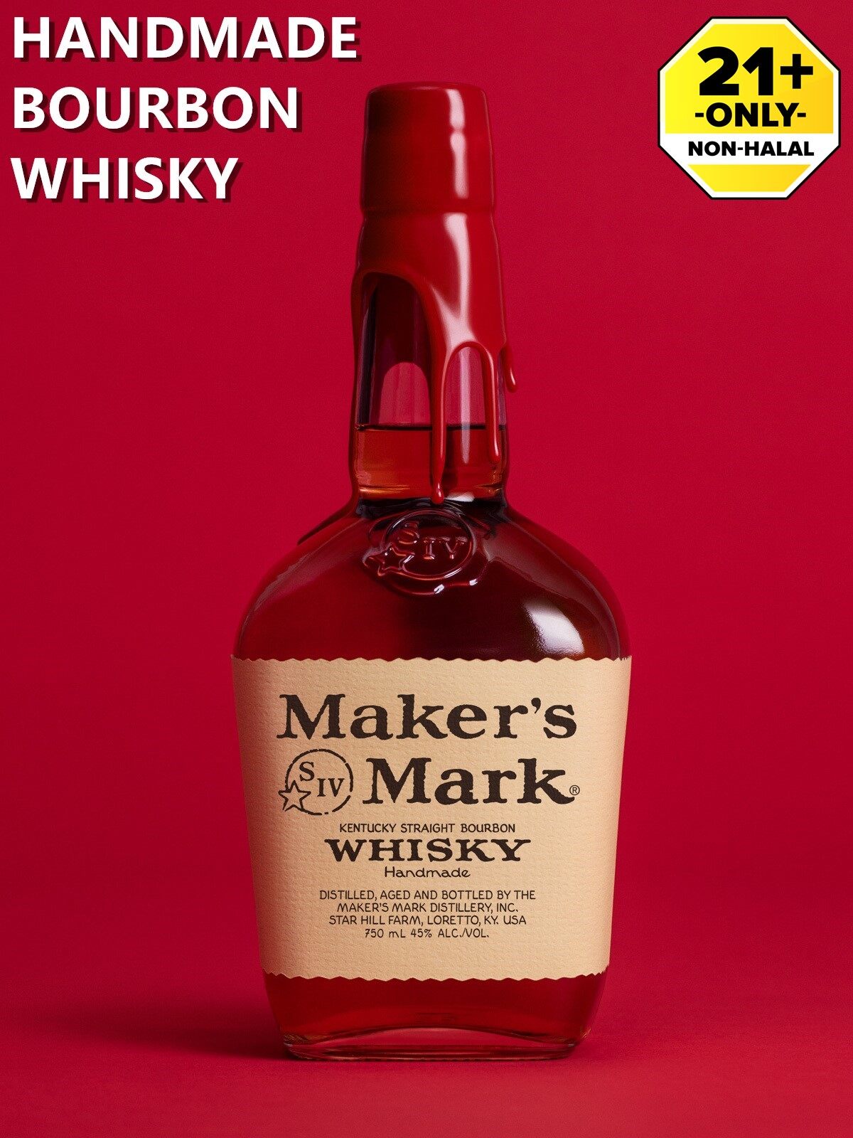 Maker's Mark Handmade Bourbon Whisky 750ml | Lazada