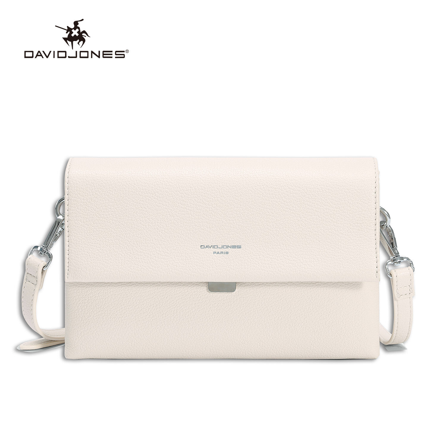 David Jones Paris women crossbody bag pu leather female handbag small lady shoulder bag