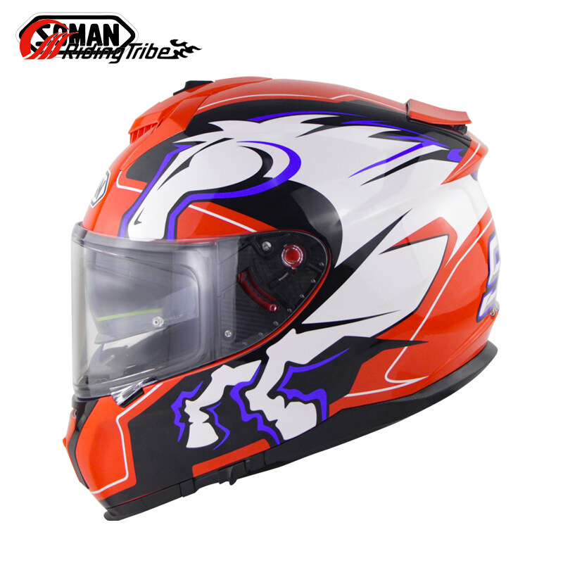 Riding Tribe Motorcycle Helmet with Visor Full Face Capacete Motor