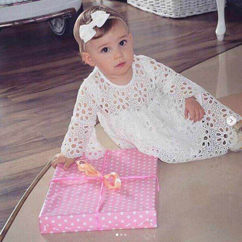 Fashion Family Matching Clothes Mother Daughter Dresses Women Floral Lace Dress