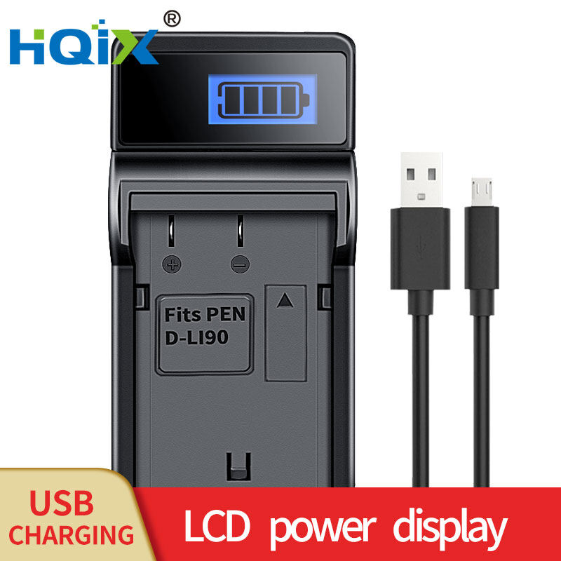 Hqix for pentax k-1 k-52 k-7d k-01 k-5 iis k-7 k-5 k-3ⅱ k-5ⅱ 645z 645d k-3 mirrorless slr camera d-li90 battery charger