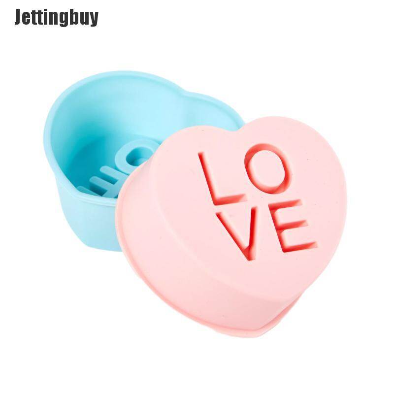 [Jettingbuy] 1PC Silicone Cake Cup DIY Love Muffin Cake Cup Pudding Mold Baking Cake Mould