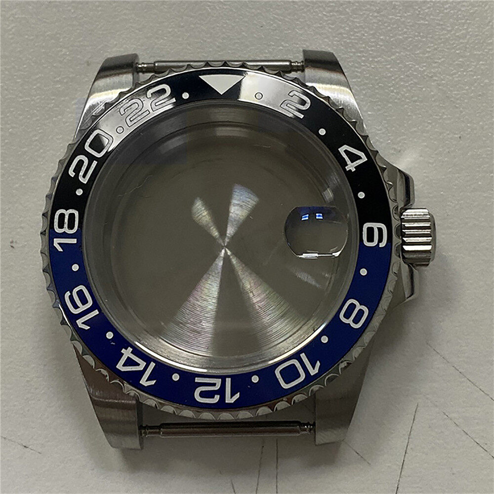 40mm Watch Case for NH35 Replacement 316L Stainless Steel Sapphire Glass Watch Case for NH35 Mechanical Movement Accessories