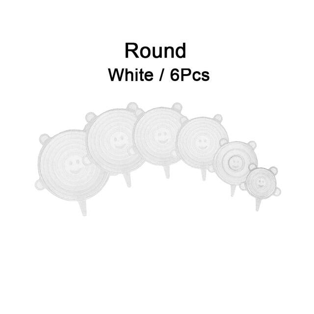 6/12 Universal Silicone Food Silicone Cover Cap For Cookware Bowl Microwave Cover Stretch Lids Food Wrap Bowl Spers