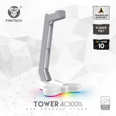 Fantech Chroma RGB Lighting AC3001s Tower Gaming RGB Headset Stand Headphone Holder Base