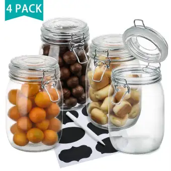 Wide Mouth Mason Jars 4 Piece 1 L Air Gl Preserving Wide Mouth Mason Jars 4 Piece 1 L