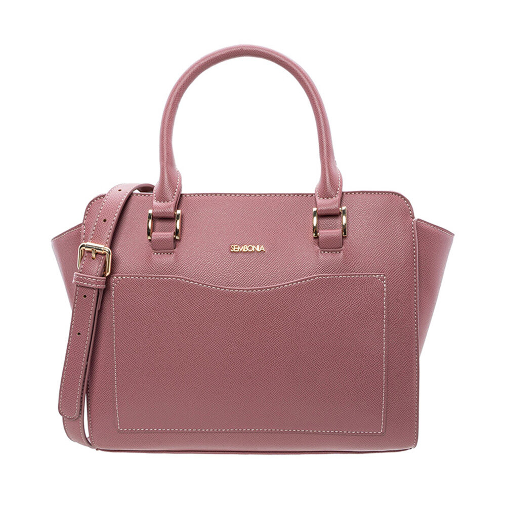 Sembonia synthetic sale leather satchel bag