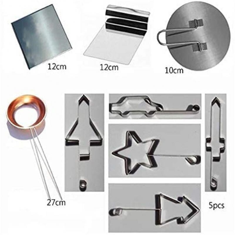 {hot} Stainless Steel Dalgona Korean Sugar Candy Making Tools Set Sugar Pie Game For Ppopgi Making Baking Mold Kitchen Accessories