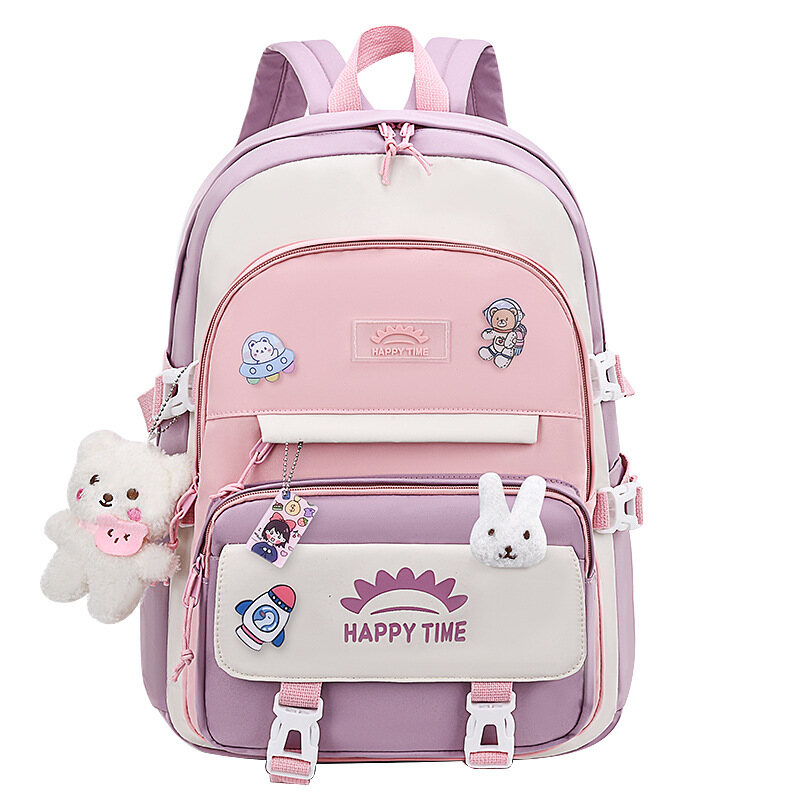 school bag ins style high school student junior high school student pupils cute backpack
