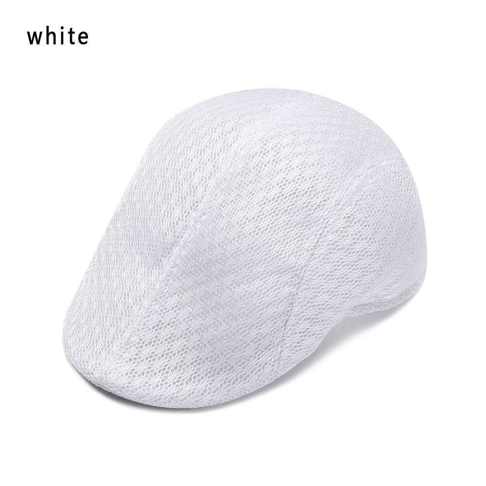 A5TG Nam nữ Bình thường Có thể điều chỉnh Phong cách Newsboy Mũ beret Mũ lưới Mũ chống nắng Mũ Gatsby