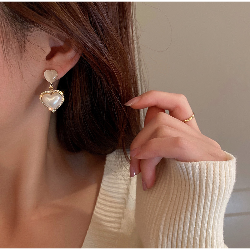 Bông Tai Ngọc Trai Cổ Điển Cho Nữ