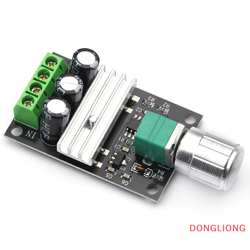 DONGLIONG PWM DC Motor Speed Controller 6V 12V 24V 28V 3A Speed Regulator Switch