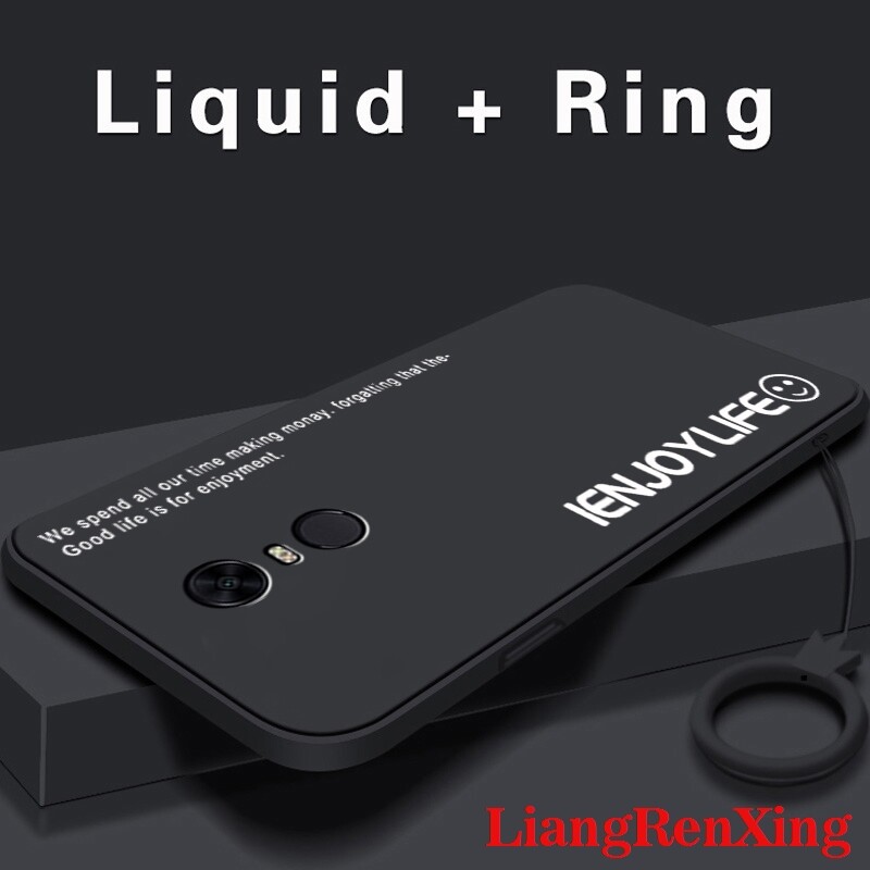 ốp lưng ốp lưng Ốp lưng mềm vỏ điện thoại Redmi 5 Plus bảo vệ Silicone lỏng vỏ Cản Sốc chống sốc mịn thiết kế mới ytzimu02 đẹp viền vuông cute đẹp viền vuông cute