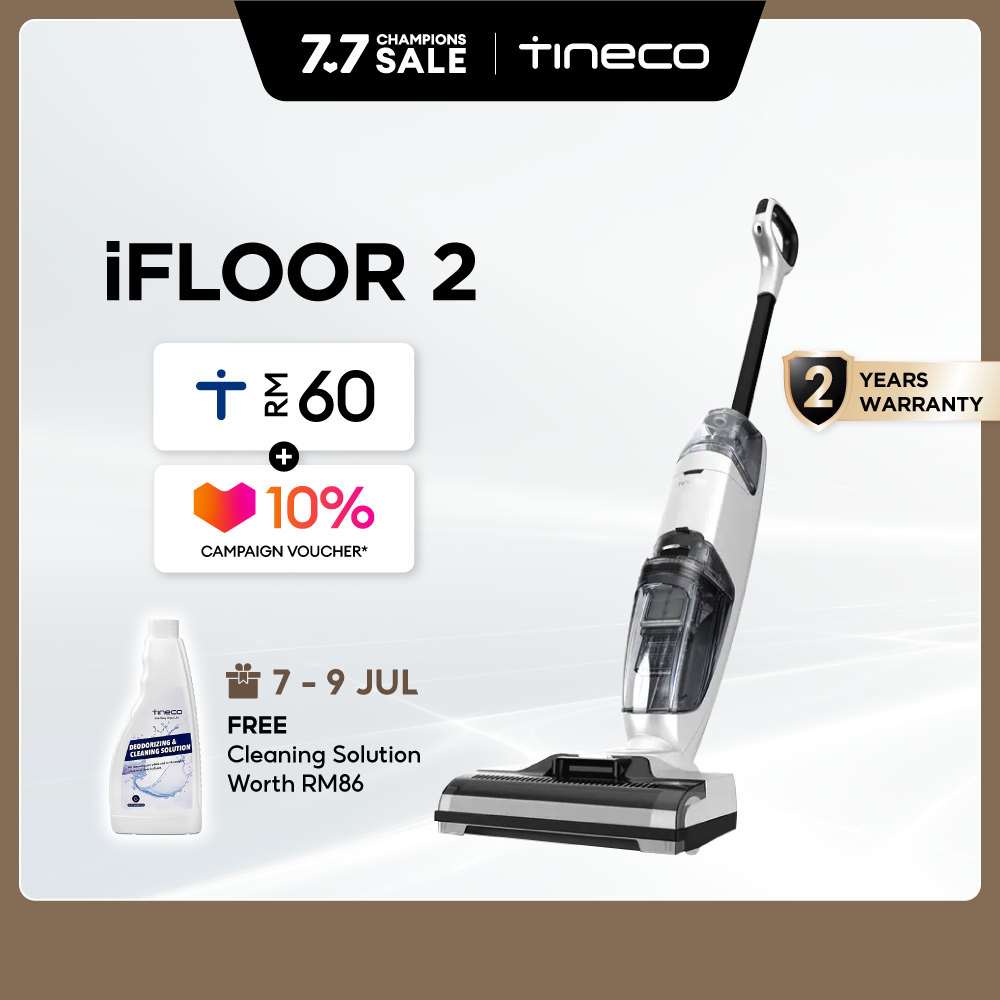 Flagship Tineco iFloor 2 Cordless Wet Dry Floor Washer Vacuum Cleaner