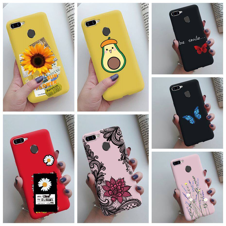 Phone Case For Oppo A3s A5s A7 A5 AX5S A12 A12e A15 Case Cute Sunflower Avocado Soft Slim Back Cover
