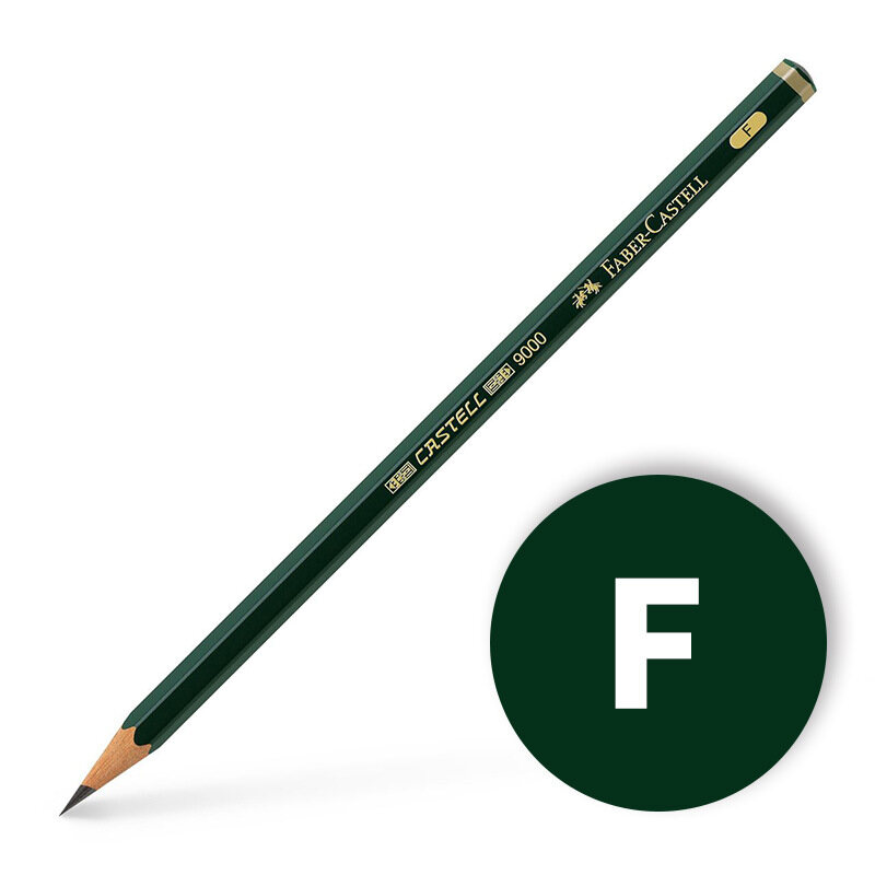 12pcs Faber-Castell 9000 Sketch graphite Pencils Drawing Design painting Art Supplies