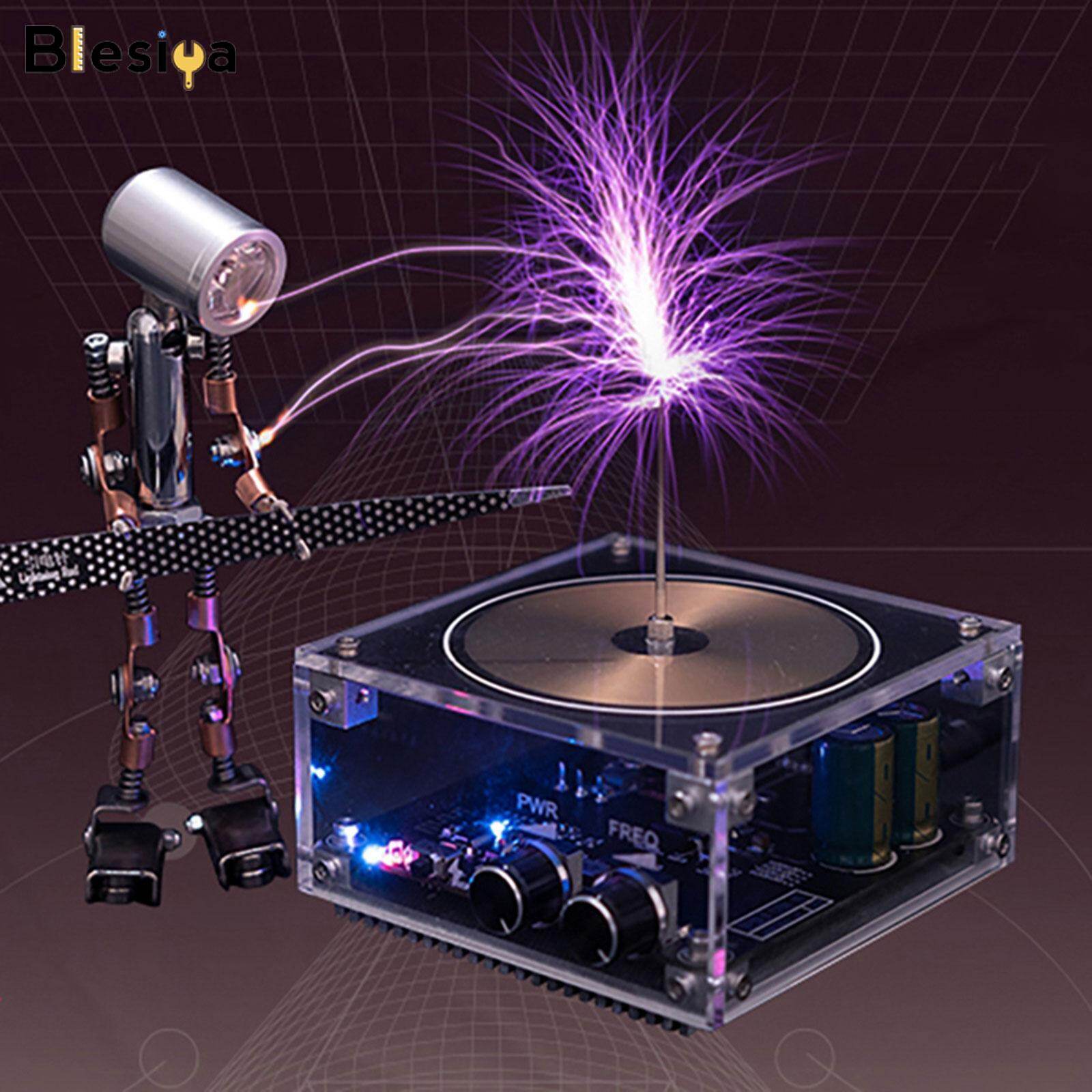 Blesiya 10 cm Music Tesla Coil Artificial Lightning Long ARC Education Tool