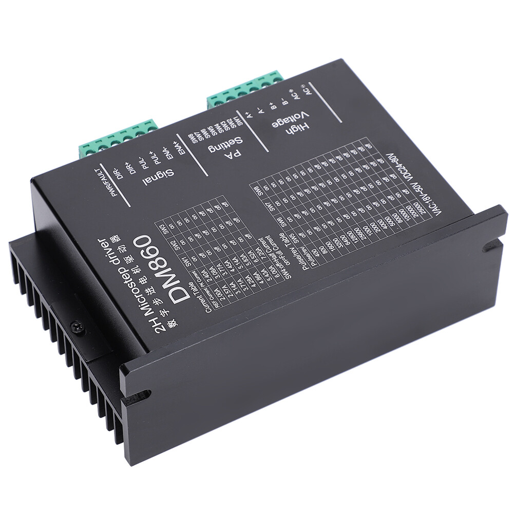Stepper Motor Driver DM860 Aluminium Alloy Stepper Drives Durable High Security