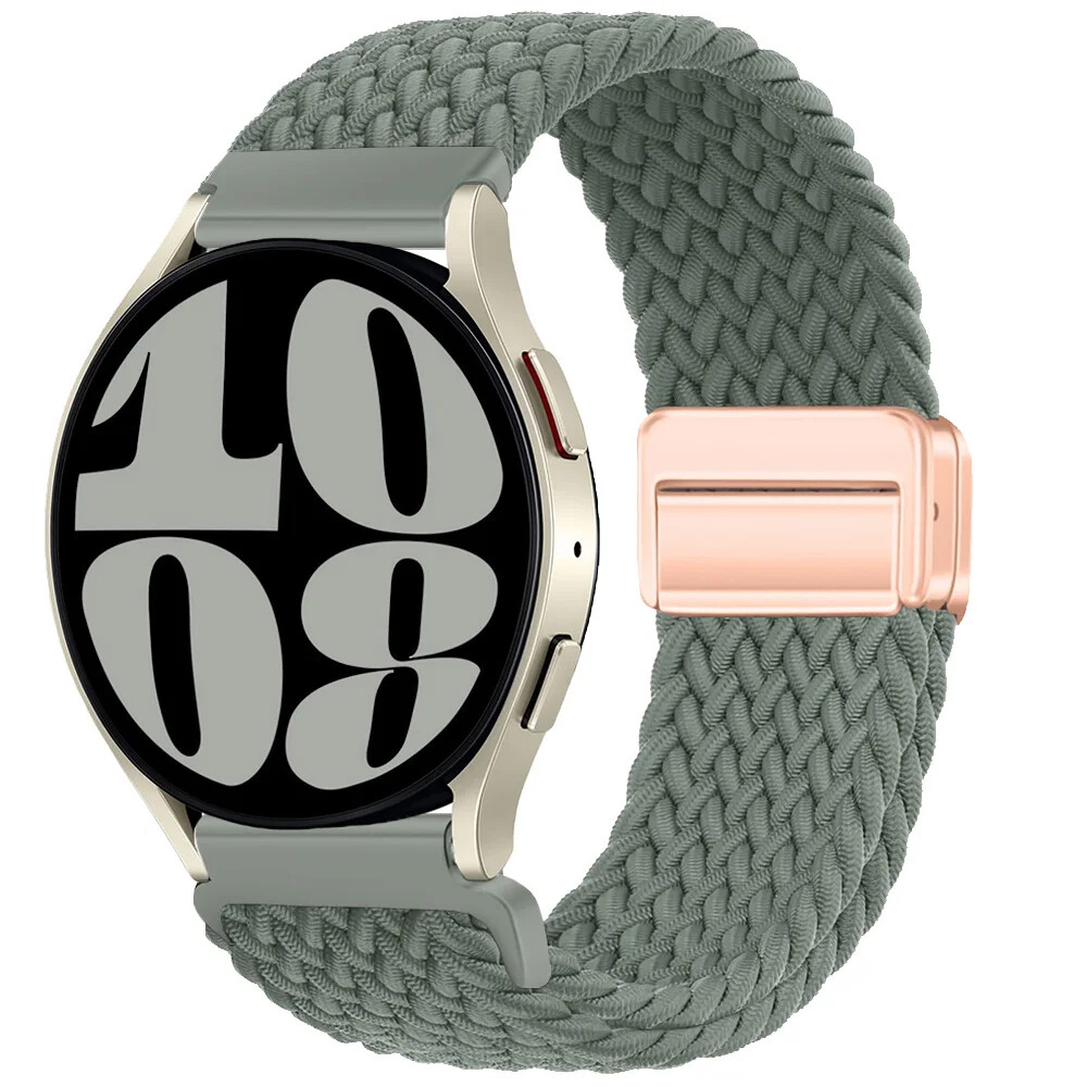 20mm braided solo loop for galaxy watch 6 classic 43mm 47mm/galaxy watch 6/5/4 40mm 44mm/4 classic/active 2, 22mm nylon band for huawei gt 2/3/4 for amazfit gtr 2/3/4
