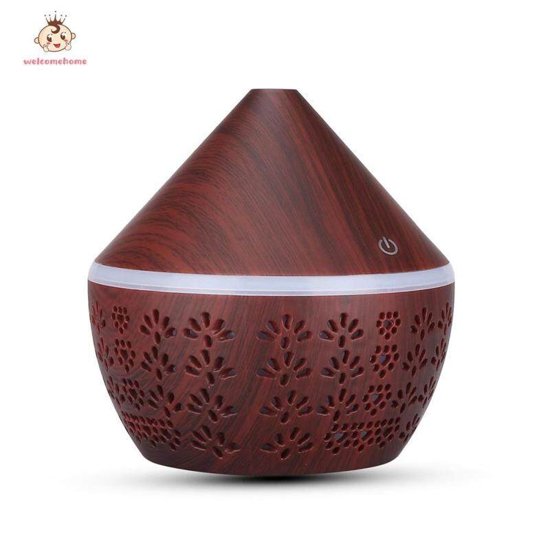 Wood Grain Electric Ultrasonic Air Humidifier 300ml USB Aromatherapy Essential Oil Mist Diffuser Singapore