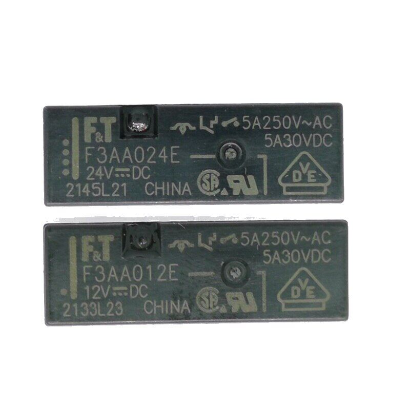 :‘】 5pcs original new relays f3aa005e f3aa012e f3aa024e 4pin 5a/250vac 5a/30vdc 5v 12v 24v