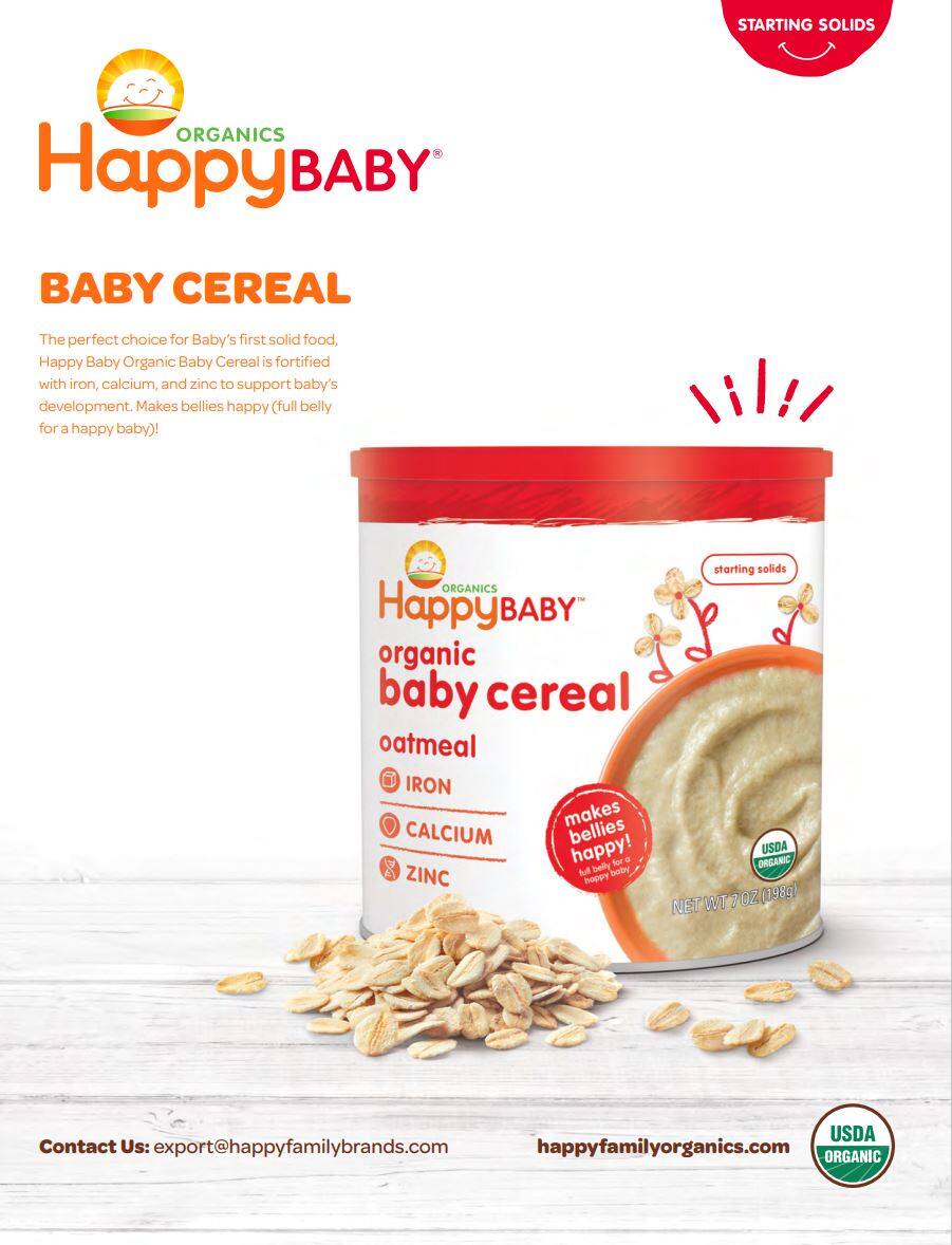 Happy Baby Probiotic Oatmeal