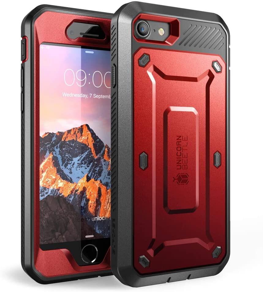 Cho iPhone 7/ 8 Trường Hợp SUPCASE Chống Sốc Gồ Ghề Trường Hợp Với Bao Da Clip & Bảo Vệ Màn Hình