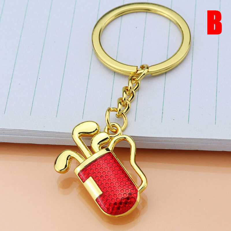 MLE Golf Ball Key Chain Top Grade Metal Keychain Car Key Chain Sports ...