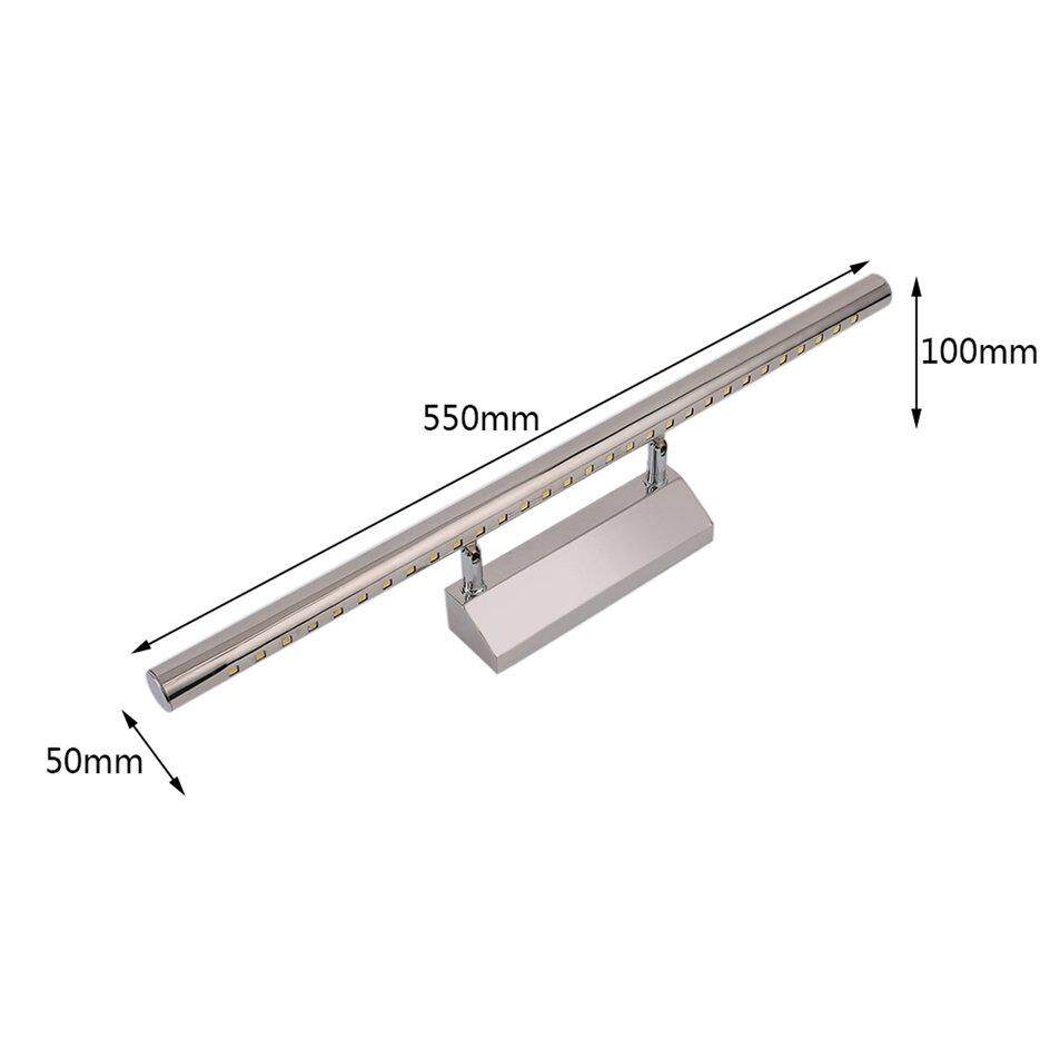 Nóng Sellery 11 W Gương Đèn Inox xoay 180 độ Chống Nước Có Công Tắc