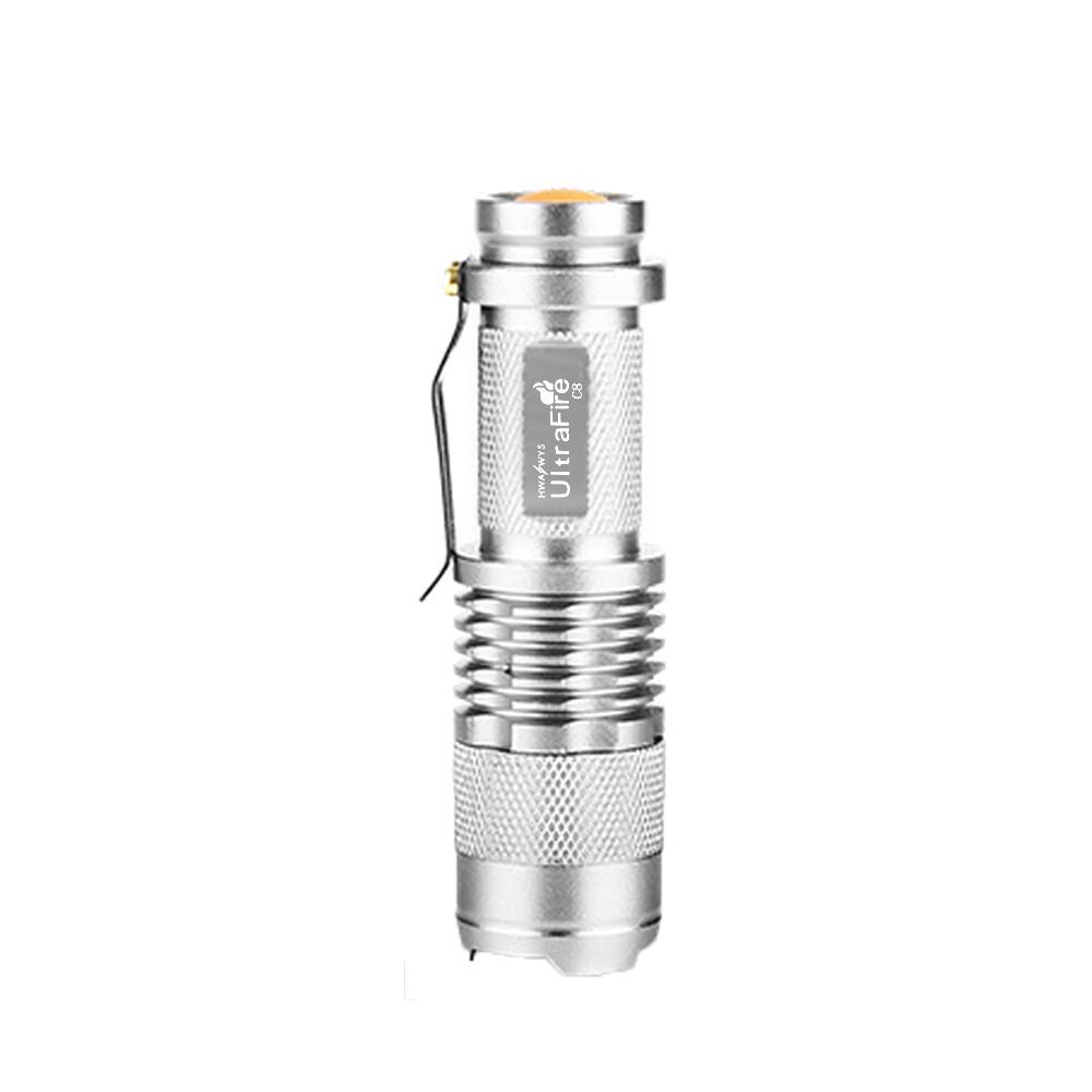 Original T6 Rechargeable Flashlight Waterproof Bright Mini L2 LED Flashlight Q5  LED Torchlight Adjustable Focus Zoom Outoor Flash Light Lamp Use 14500 or 18650 For Camping bicycle light Ultra Bright flashlight