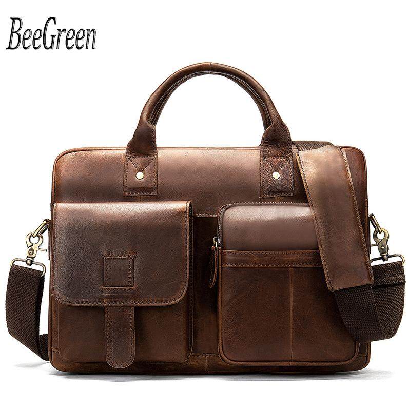 Male Briefcases Genuine Leather Men Bags For Doent Laptop Bag Messenger Shoulder Office Man Handbags