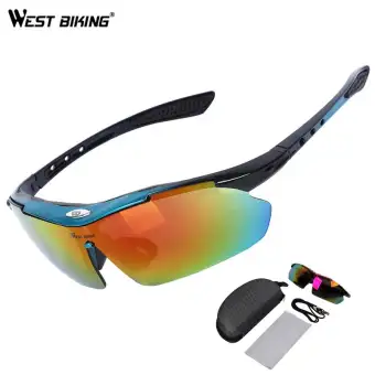 West Biking Cycling Eyewear Men Goggle Glasses Sunglasses Windproof Uv400 Gafas