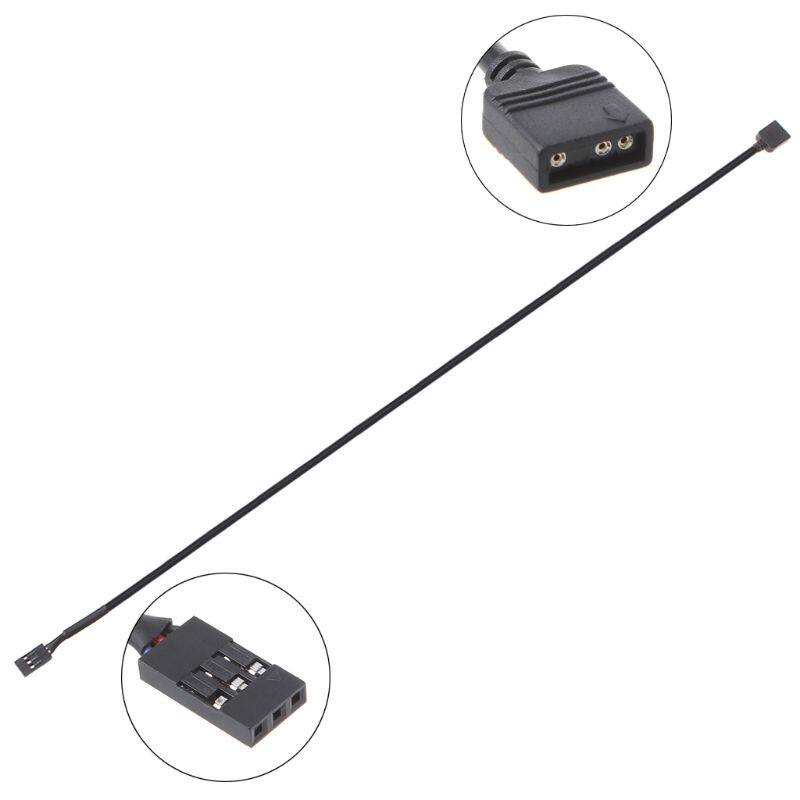 Computer Parts 5V 3PIN RGB VDG Adapter Line Connector for Motherboard ...