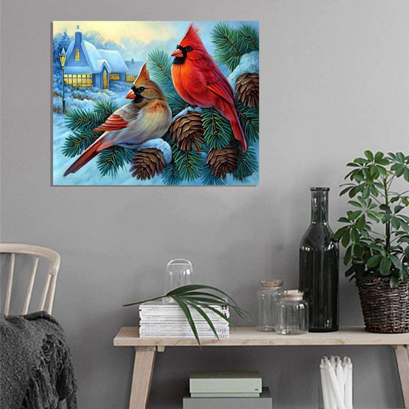 5D DIY Diamond Painting Kits for Adults Kids Bird Tree Full Drill ...