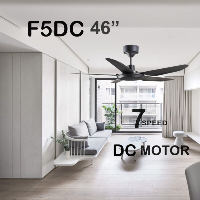 DEKA KRONOS F5DC 46”/56” motor Remote control 5 Blades 56” Ceiling fan