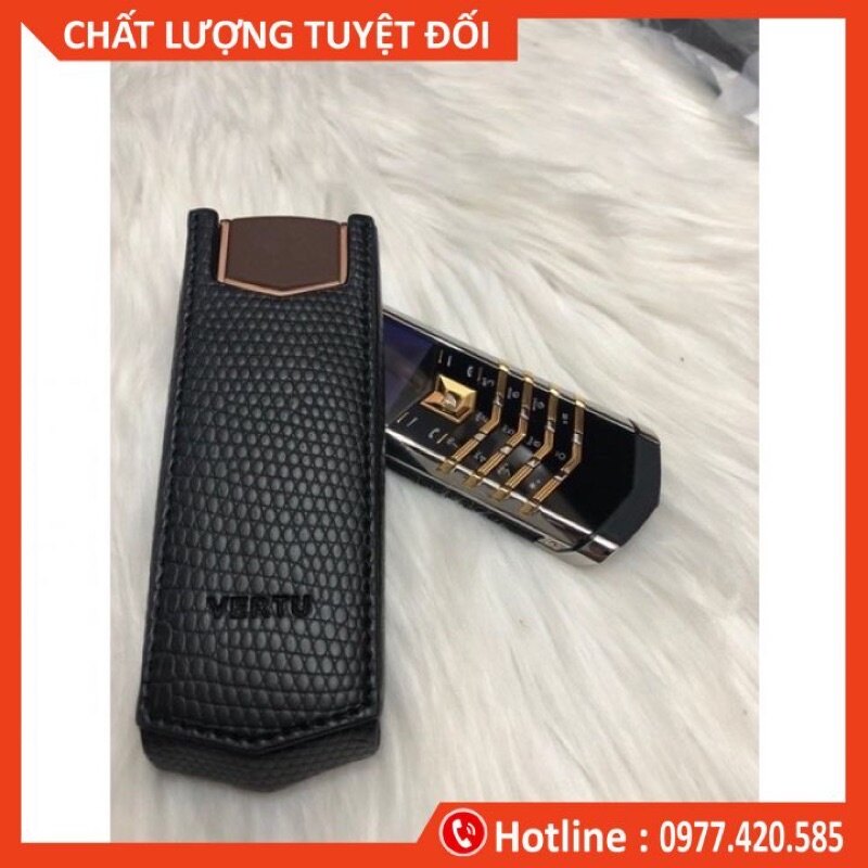 Bao da Vertu Singature S đứng không nắp