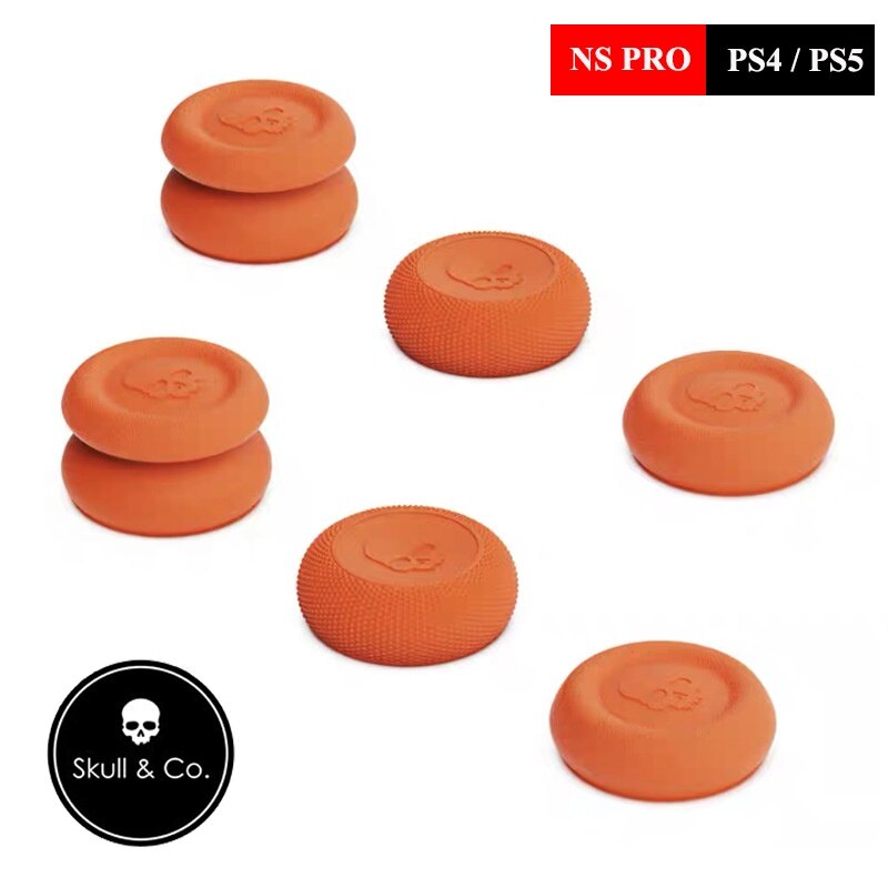 Skull & co. thumb grip set fps cqc joystick cap thumbstick cover for nintendo switch / ps4 ps5 ns pro / xbox playstation 5 controller