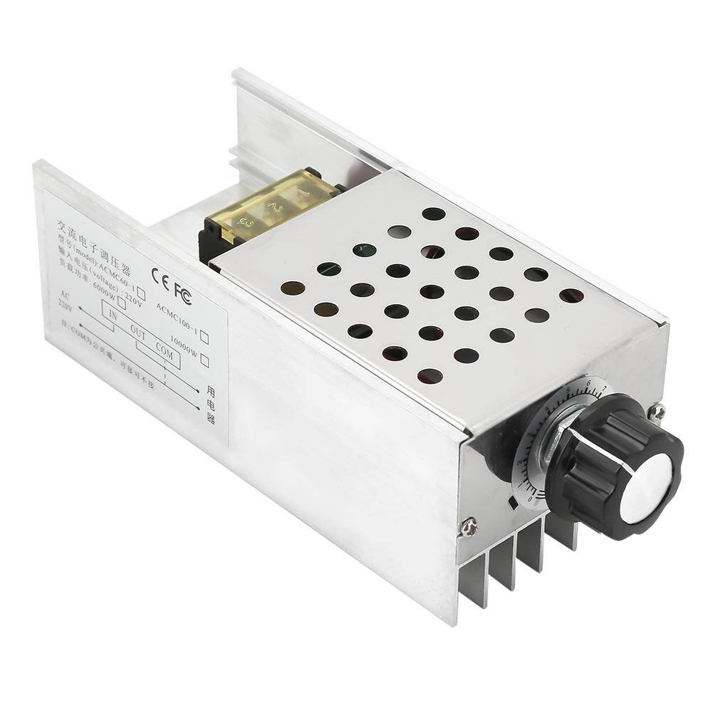 chasoee 6000W AC 220V SCR Electric Voltage Regulator Dimmer Motor Speed Temperature Controller