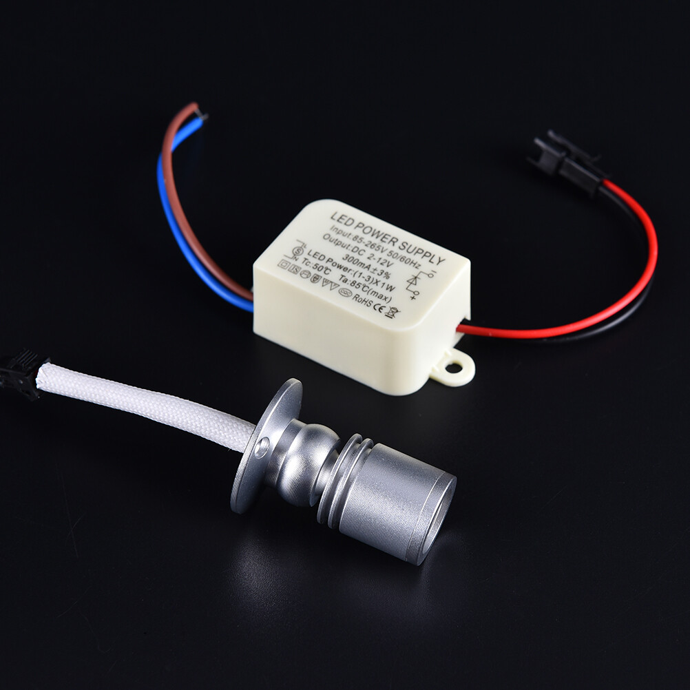 1W Mini Spotlight LED Ceiling Lamp Recessed Downlight Cabinet Lighting