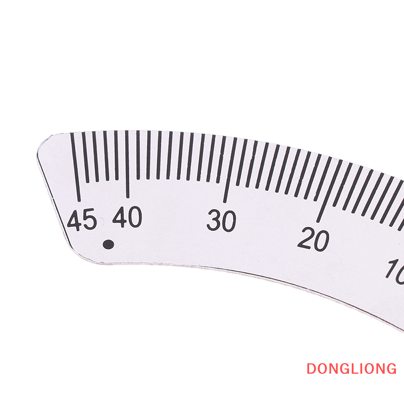 DONGLIONG Angle Plate Scale Ruler 45 Degree Angle Arc Measuring Gauging Tools Caliper