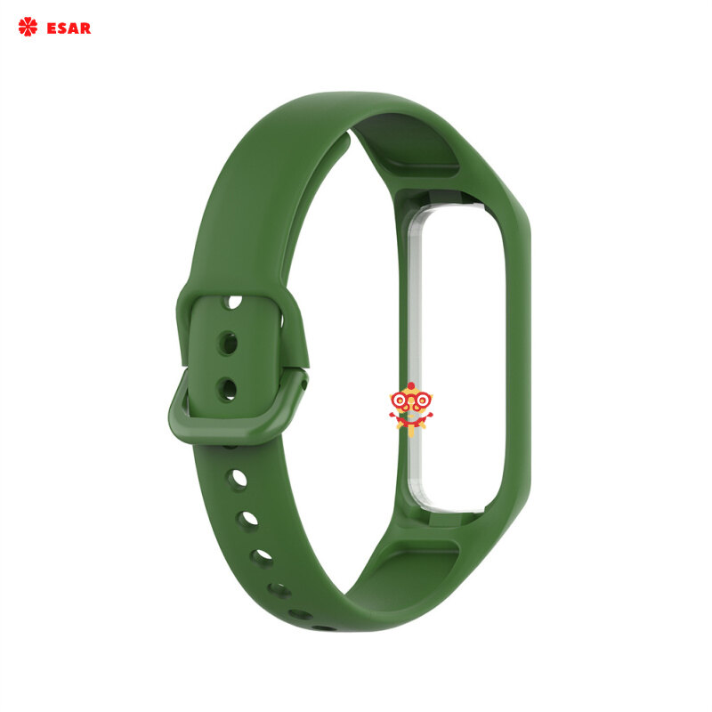 Replacement Watchband Sweat-proof Comfortable Soft Silicone Strap Compatible For Samsung Galaxy Fit2 R220