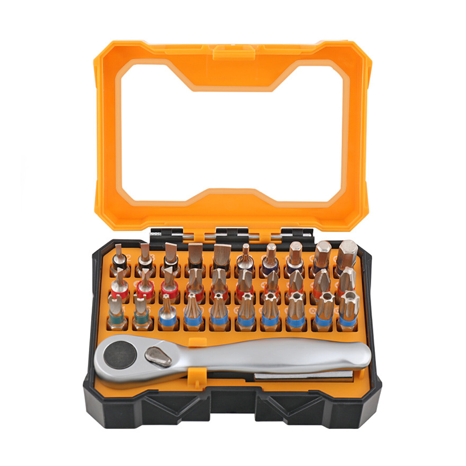 Farfi 1 Set Screwdriver Set Hardware Tool 32 in 1 One-way Cross Screwdriver Bits Head Workshop Supply Screwdriver Bits Head