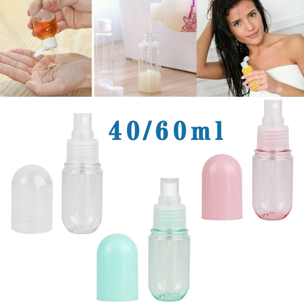 40/60ml Portable Liquid Dispenser Foam Bottles Travel Mini Refillable