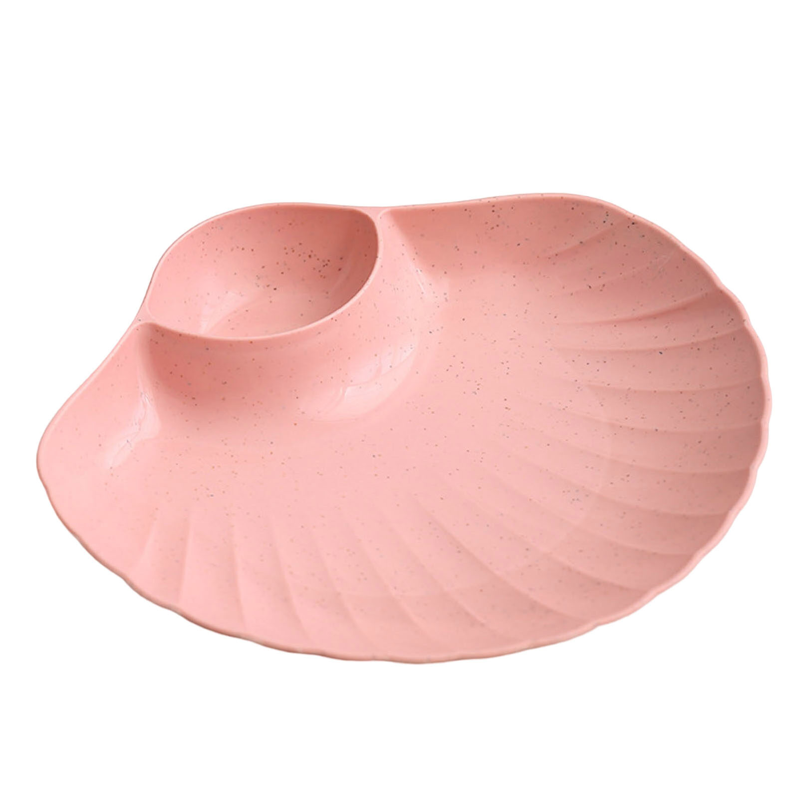 Terylin Dried Fruit Plate Anti-drop Shell Shape Stackable Unbreakable Exquisite Pack Food Solid Color Food Grade Supplies Cake Pan Household Stuff Practical Dried Fruit