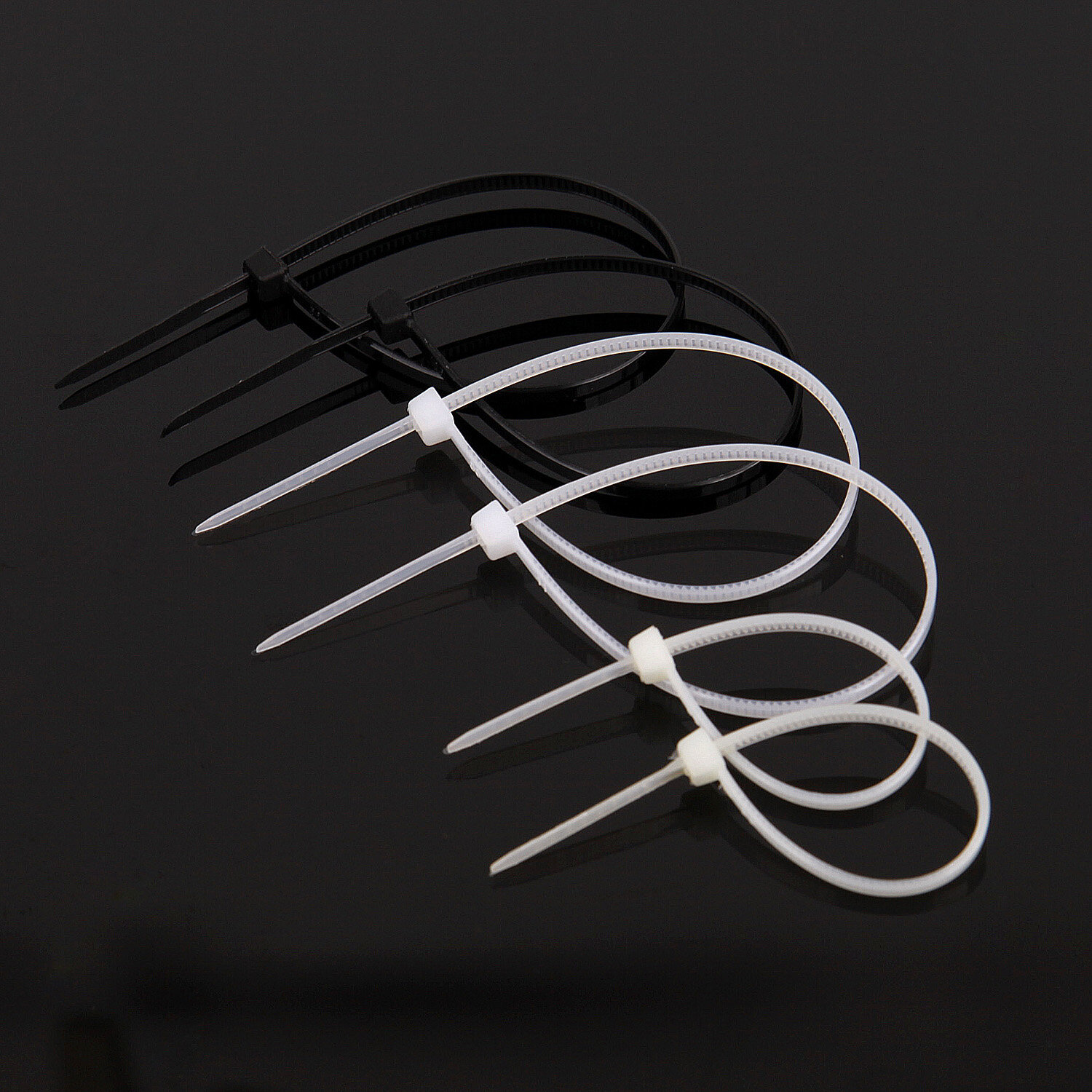 100 Chiếc Dây Cáp Nylon Tự Khóa Dây Buộc Dây Khóa Kéo Dây Cáp Nylon Tự Khóa Dây Cáp Cố Định Màu Đen Và Trắng Bằng Nhựa Dây Buộc Cáp Chắc Chắn